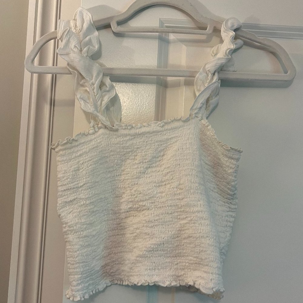 White Crop Top